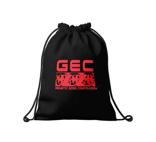 GEC Draw String Bag blk and red