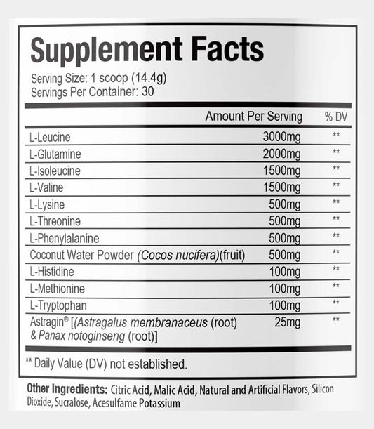 Amino 360_supplement_facts