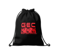 GEC Draw String Bag blk and red
